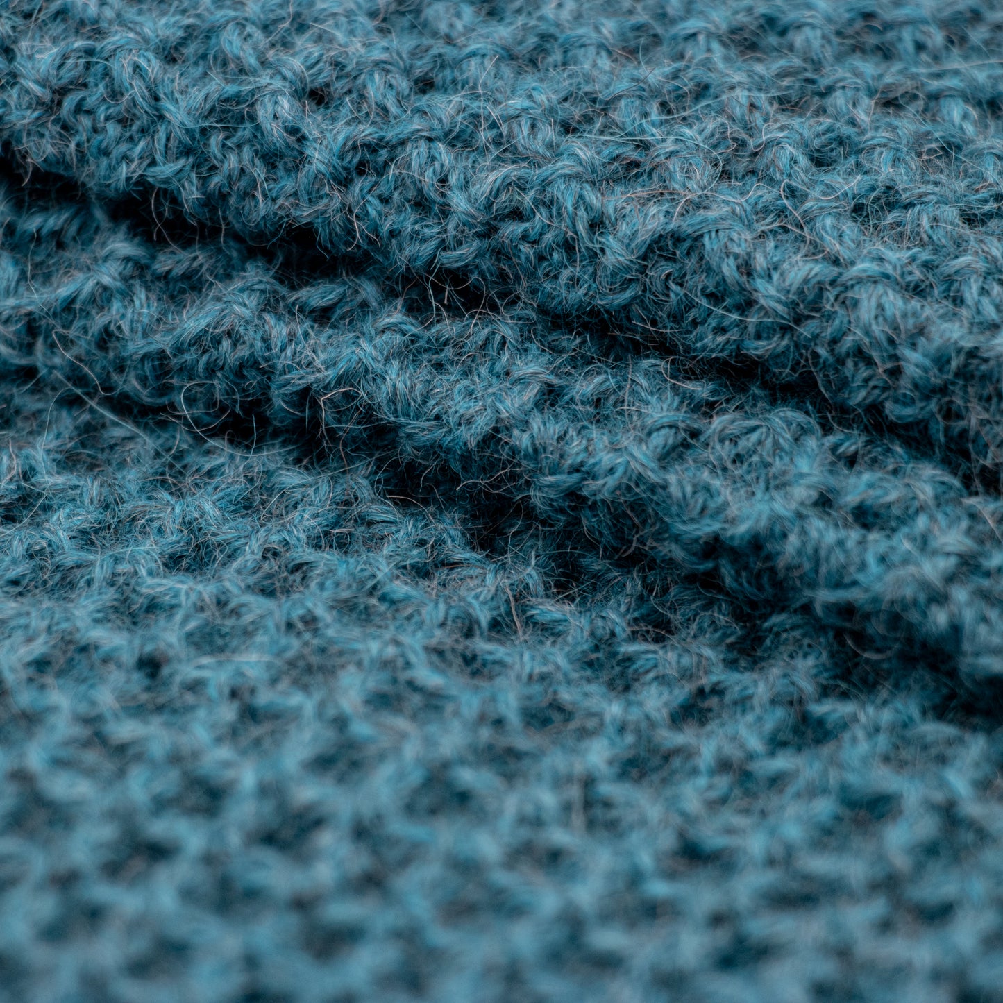 Leggvarmere alpakka melert petrol