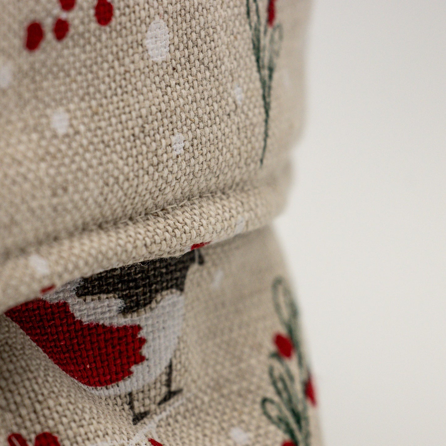 Brødkurv lin/bomull dompap - PREG Interiør