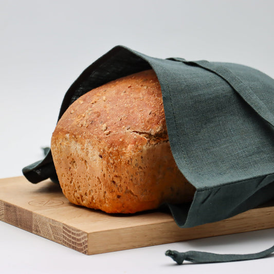 Lin brødpose mørkegrønn - PREG Interiør