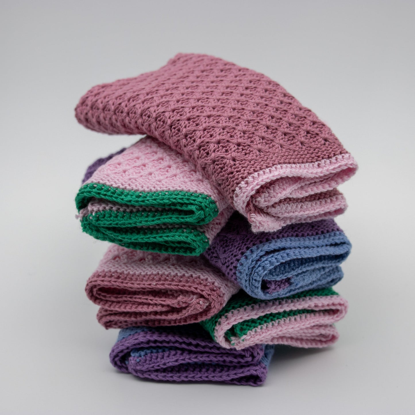 MOLLYKLUT 2 PK LYS ROSA/GRØNN - PREG Interiør