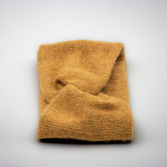 PANNEBÅND TVIST ALPAKKA MELERT HONNING - GUL - PREG Interiør