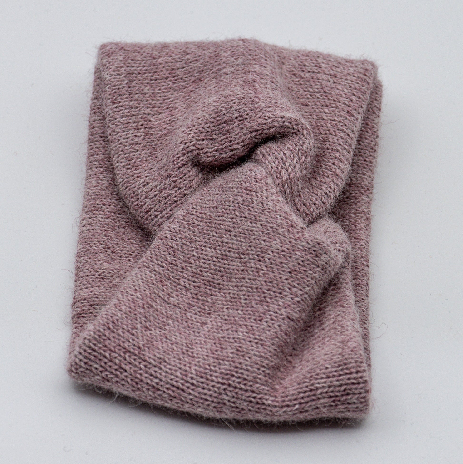 PANNEBÅND TVIST ALPAKKA MELERT LYS ROSA - PREG Interiør