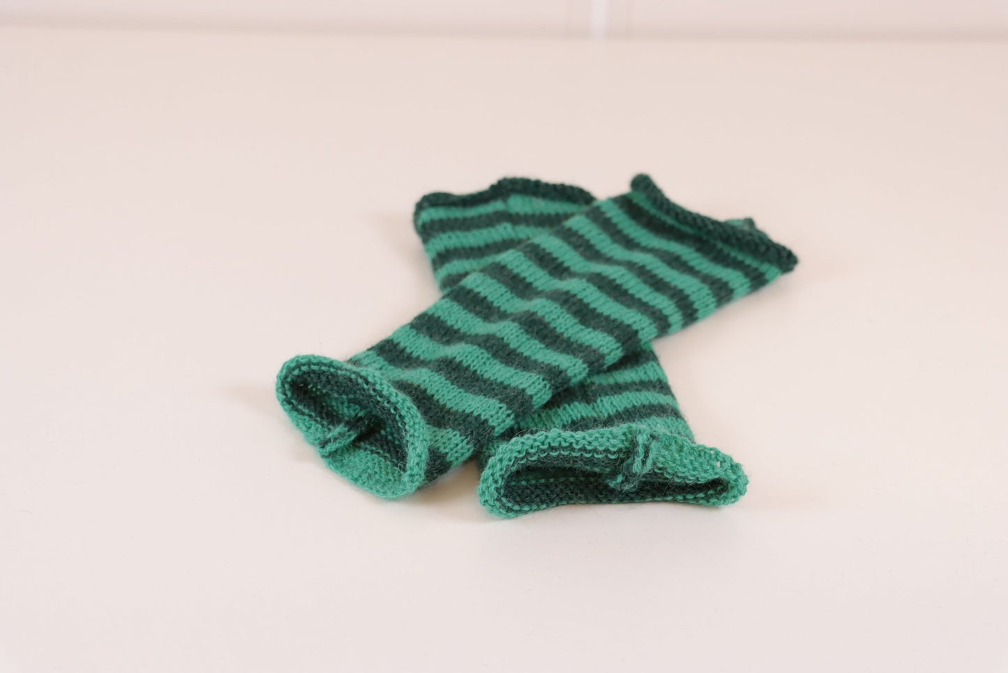 PULSVARMERE ALPAKKA STRIPET TURKIS/MELERT MØRK TURKIS - PREG Interiør