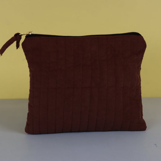 QUILTET CLUTCH NØTTE BRUN - PREG Interiør