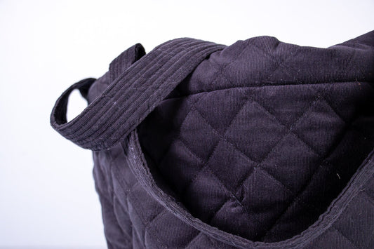 Quiltet kristin veske marine blå - PREG Interiør