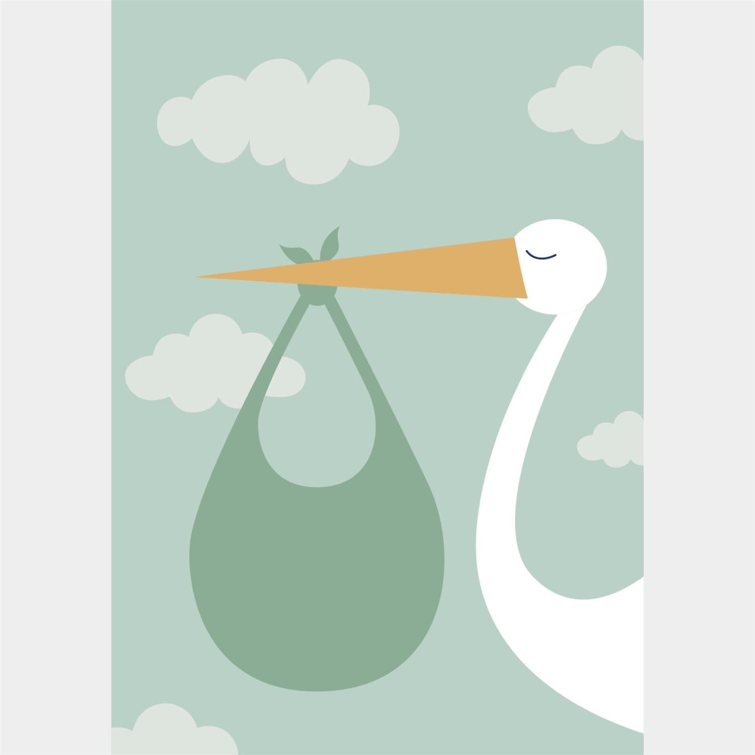 ANLEDNINGSKORT A5 STORK GRØNN - PREG Interiør