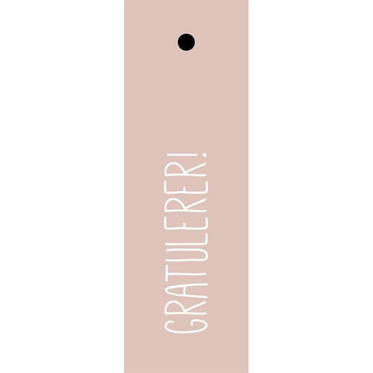 GAVELAPP GRATULERER DUS ROSA - PREG Interiør