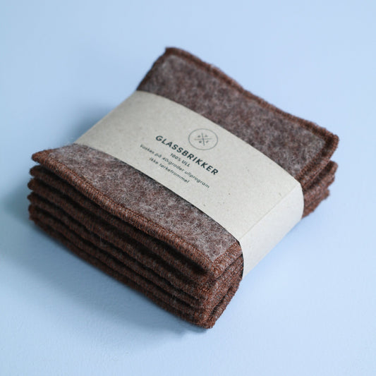 GLASSBRIKKER ULL MELERT BRUN - PREG Interiør