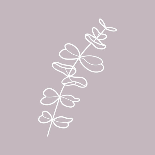 KORT BLOMSTERMOTIV DUS LILLA - PREG Interiør