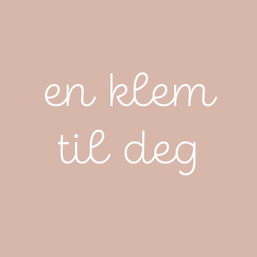 KORT EN KLEM TIL DEG DUS ROSA - PREG Interiør