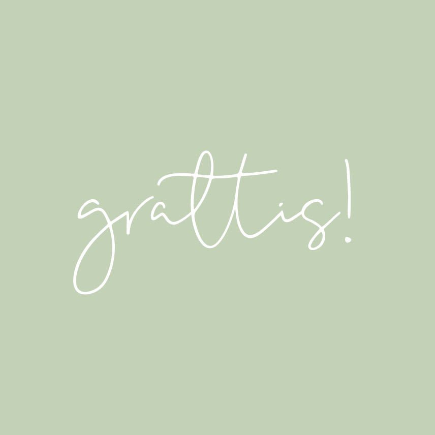 KORT GRATTIS DUS GRØNN - PREG Interiør