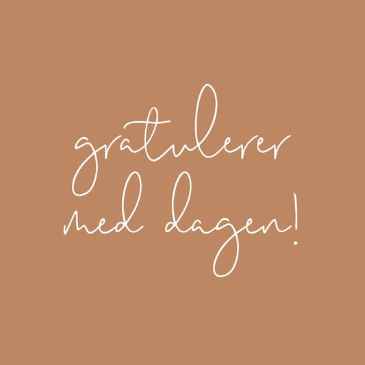 KORT GRATULERER MED DAGEN RUST - PREG Interiør