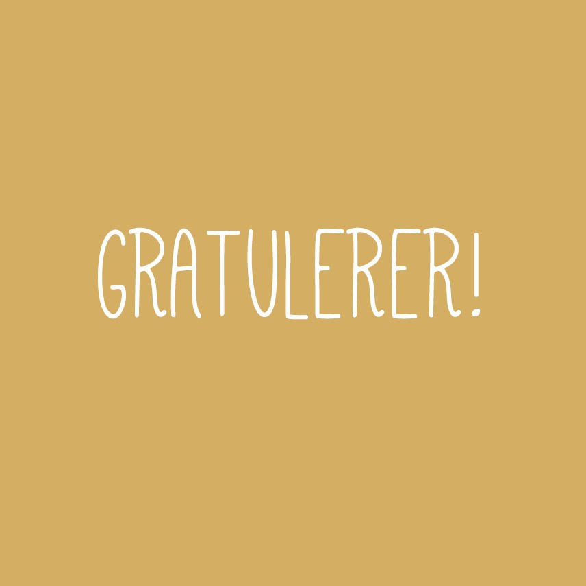 KORT GRATULERER OKER - PREG Interiør