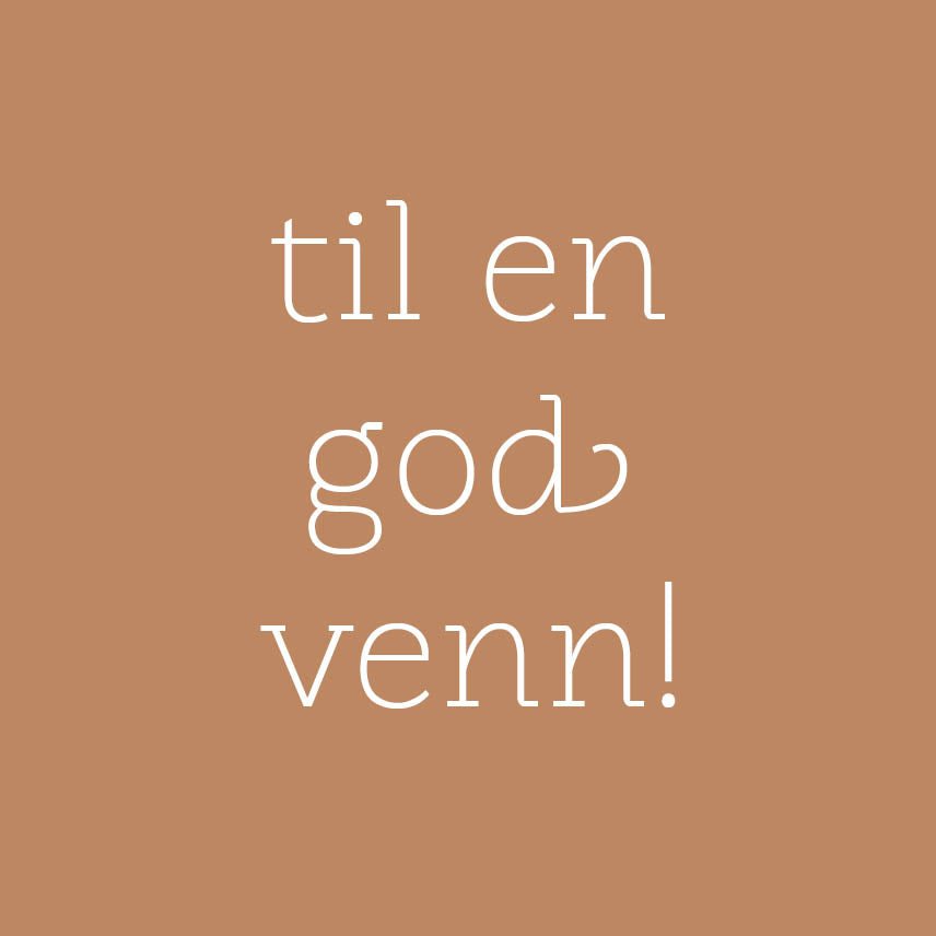 KORT TIL EN GOD VENN RUST - PREG Interiør