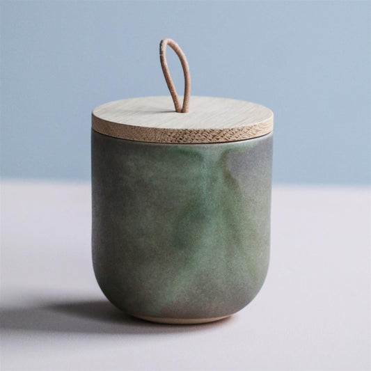 KRUKKE MED LOKK CELADON GRØNN - PREG Interiør