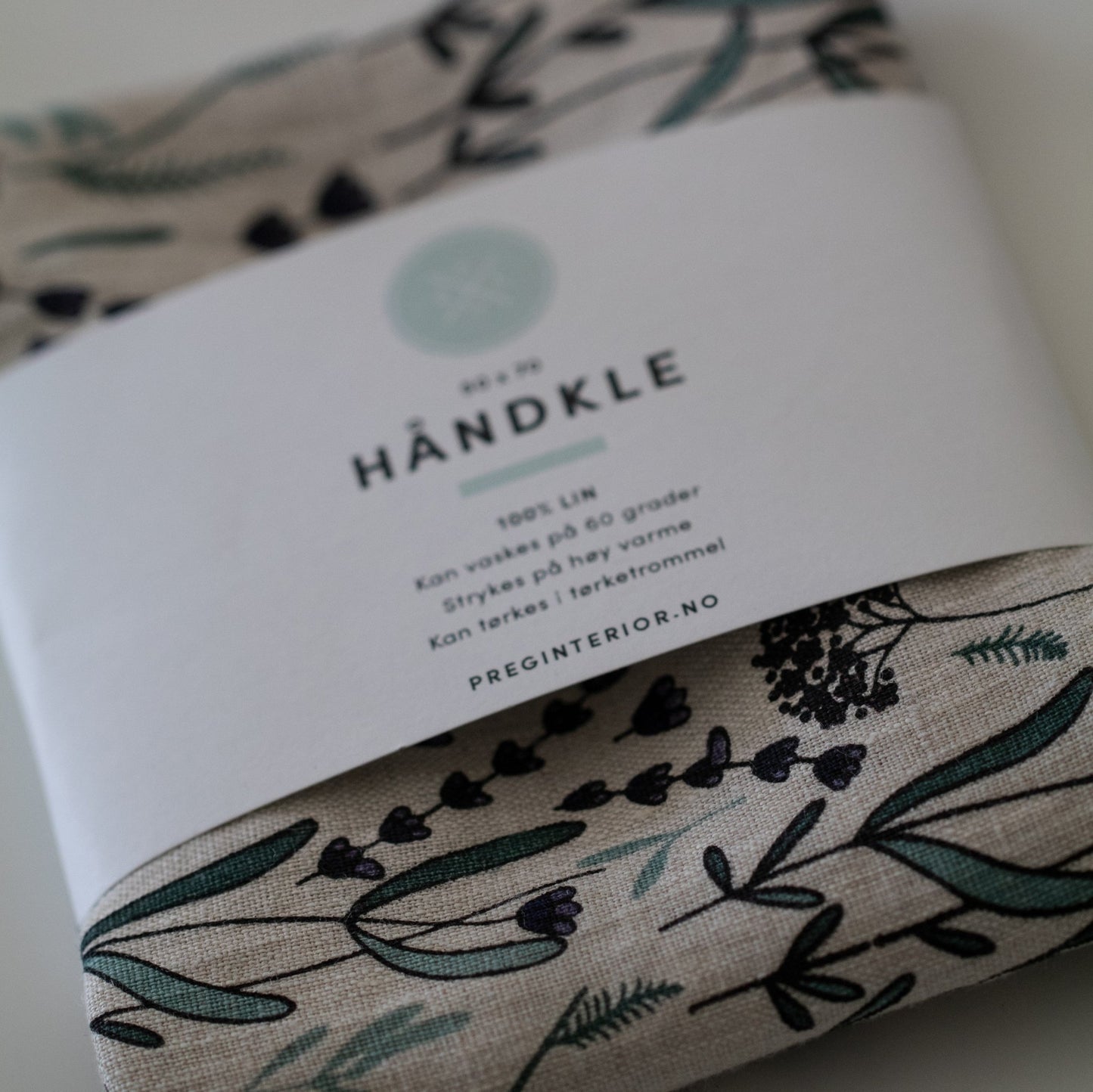 LIN KJØKKENHÅNDKLE LAVENDEL MØNSTER - PREG Interiør