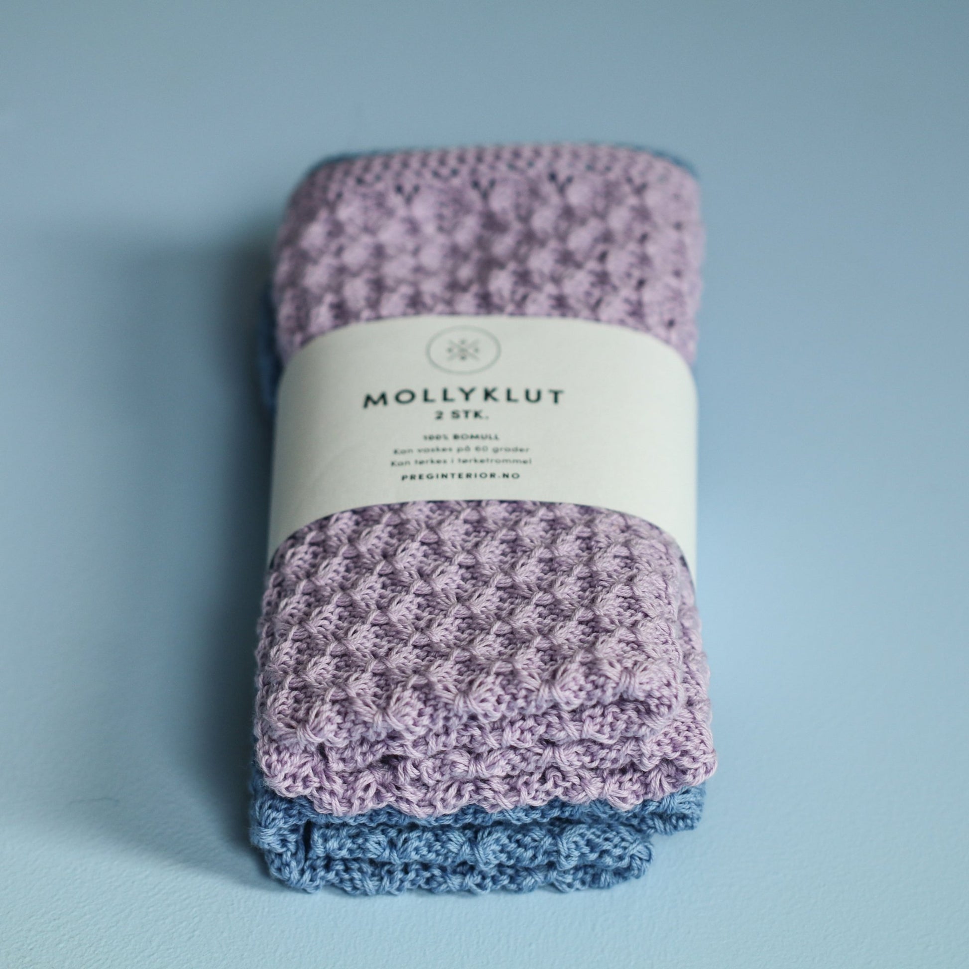 MOLLYKLUT 2 PK BLÅ/LILLA - PREG Interiør