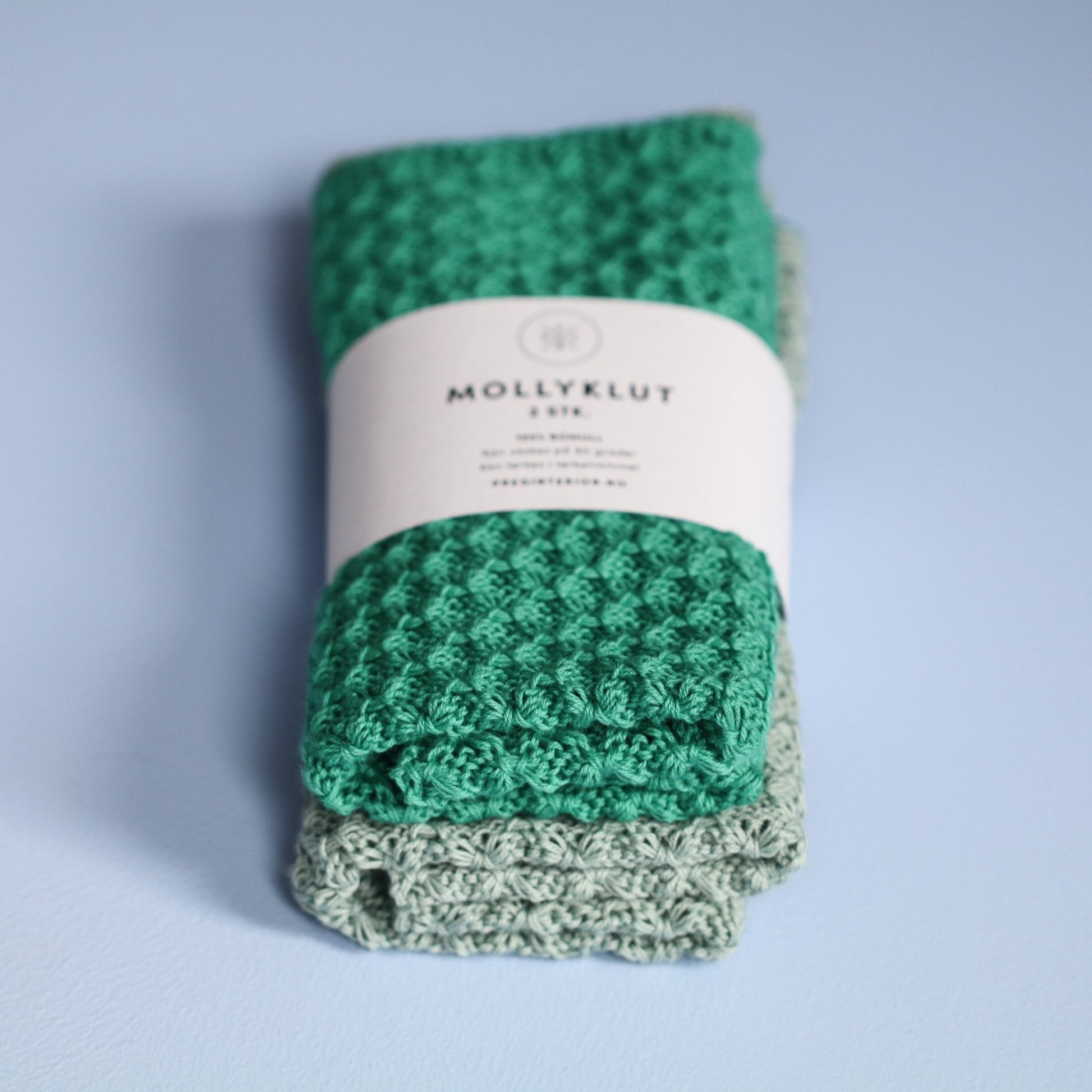 MOLLYKLUT 2 PK GRØNN/AQUA - PREG Interiør