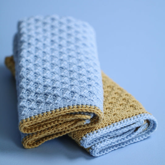 MOLLYKLUT 2 PK GUL/LYSEBLÅ - PREG Interiør