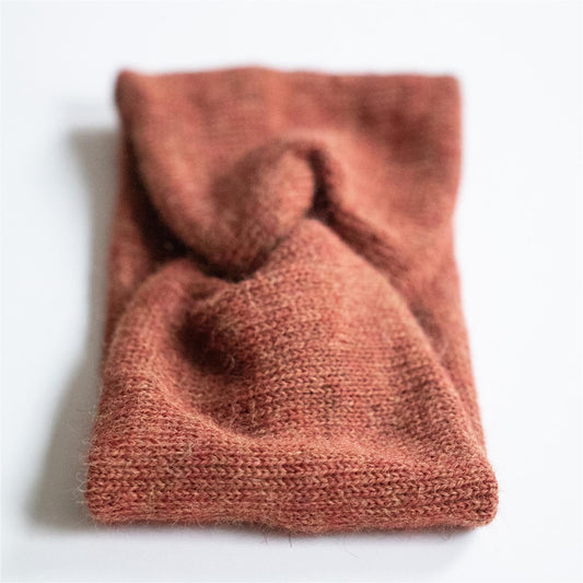 PANNEBÅND TVIST ALPAKKA MELERT RUST - PREG Interiør