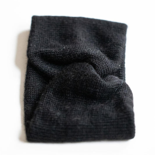 PANNEBÅND TVIST ALPAKKA SORT - PREG Interiør