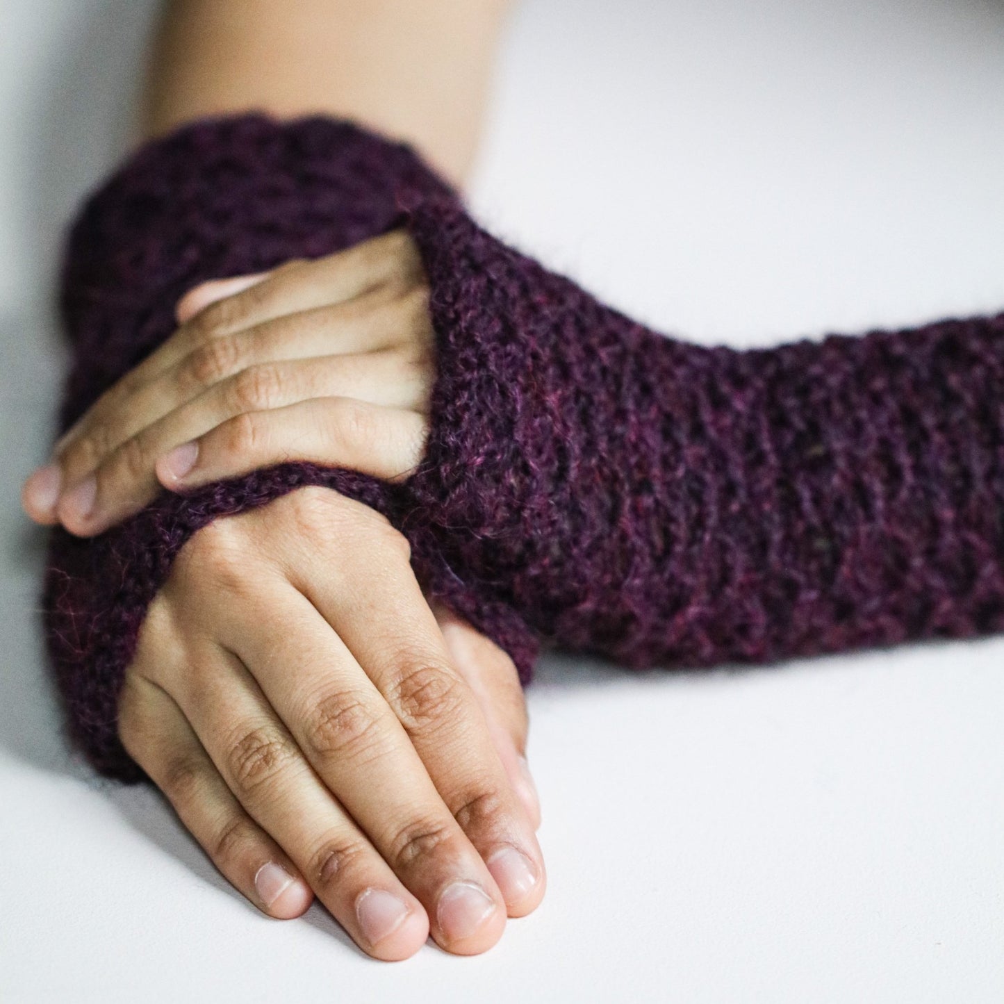 PULSVARMERE ALPAKKA MELERT PLOMME - PREG Interiør