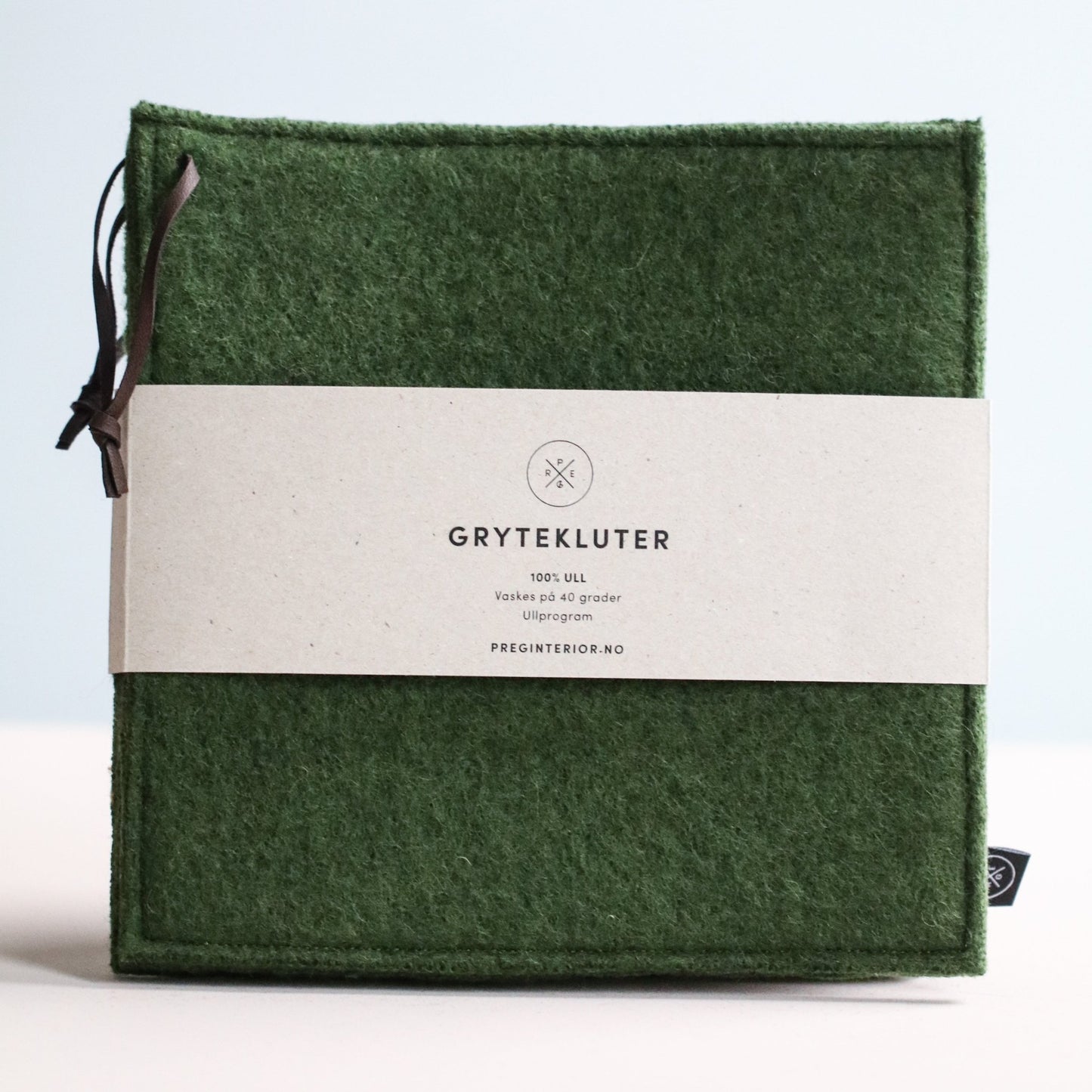 ULL GRYTEKLUTER JAKTGRØNN - PREG Interiør