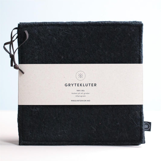 ULL GRYTEKLUTER SORT - PREG Interiør