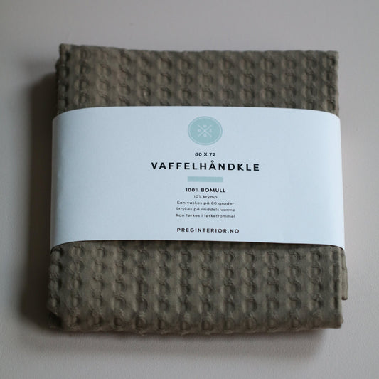 VAFFELHÅNDKLE LYS BRUN - PREG Interiør