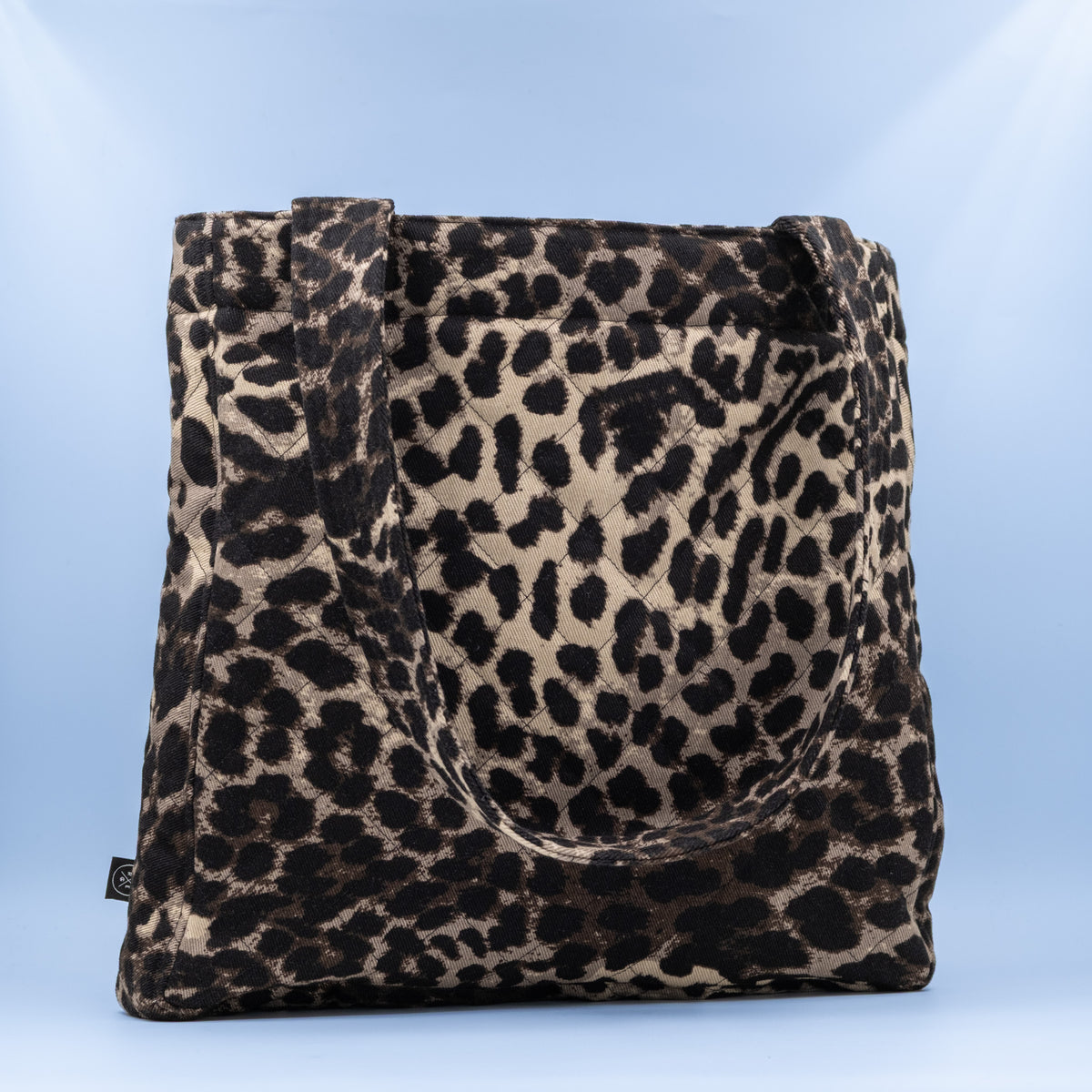 Quiltet Solveig-veske leopard