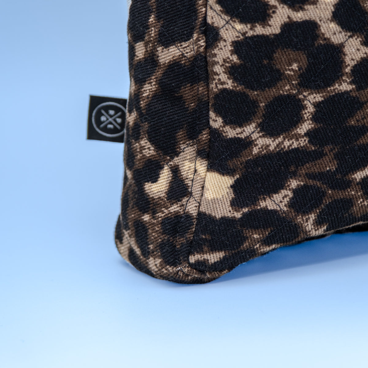 Quiltet Solveig-veske leopard