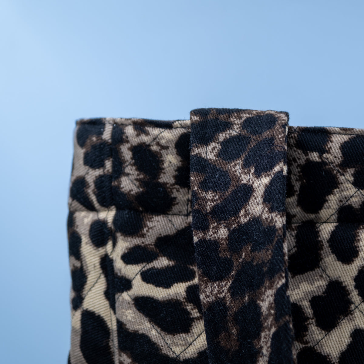 Quiltet Solveig-veske leopard