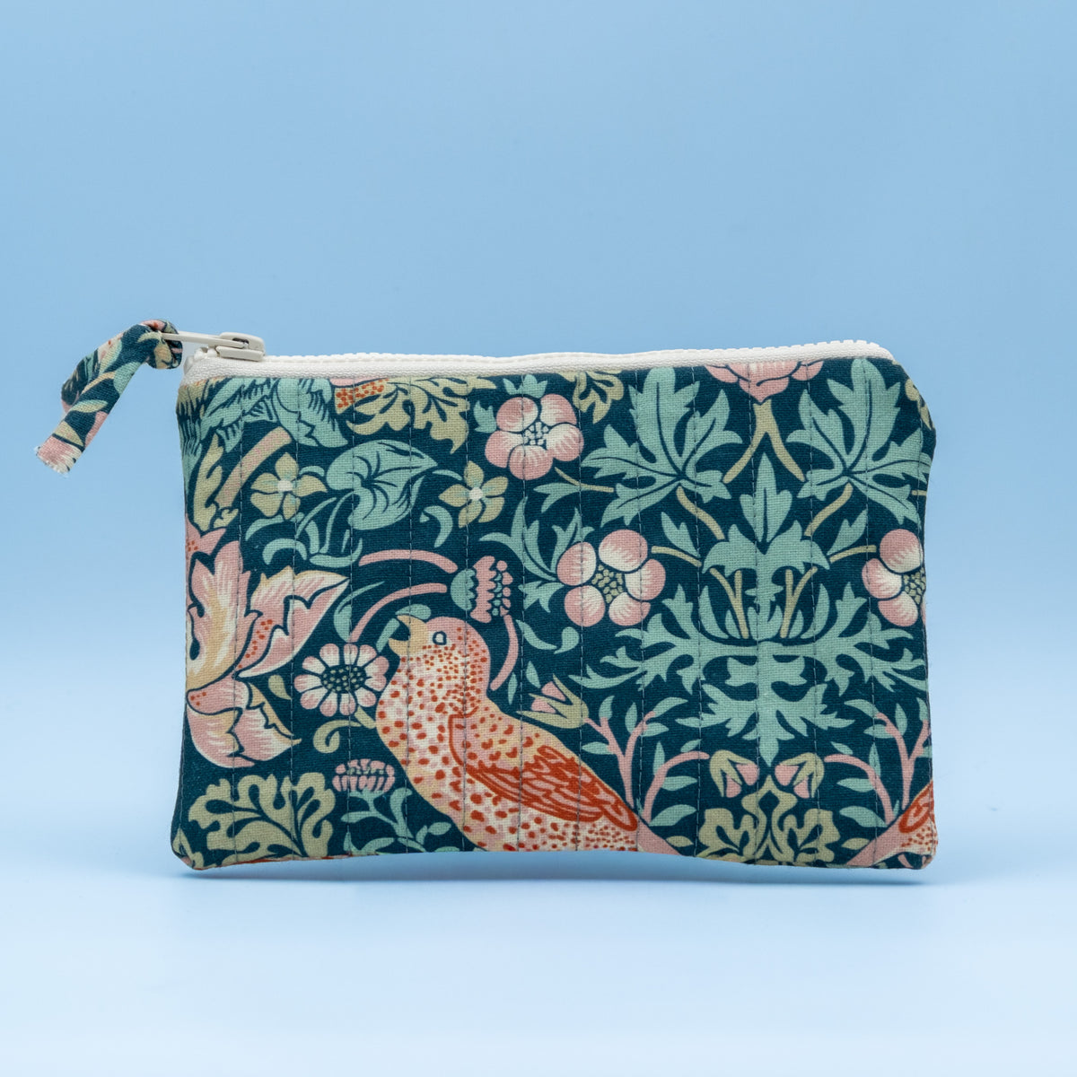 Quiltet clutch liten blomster med fugler