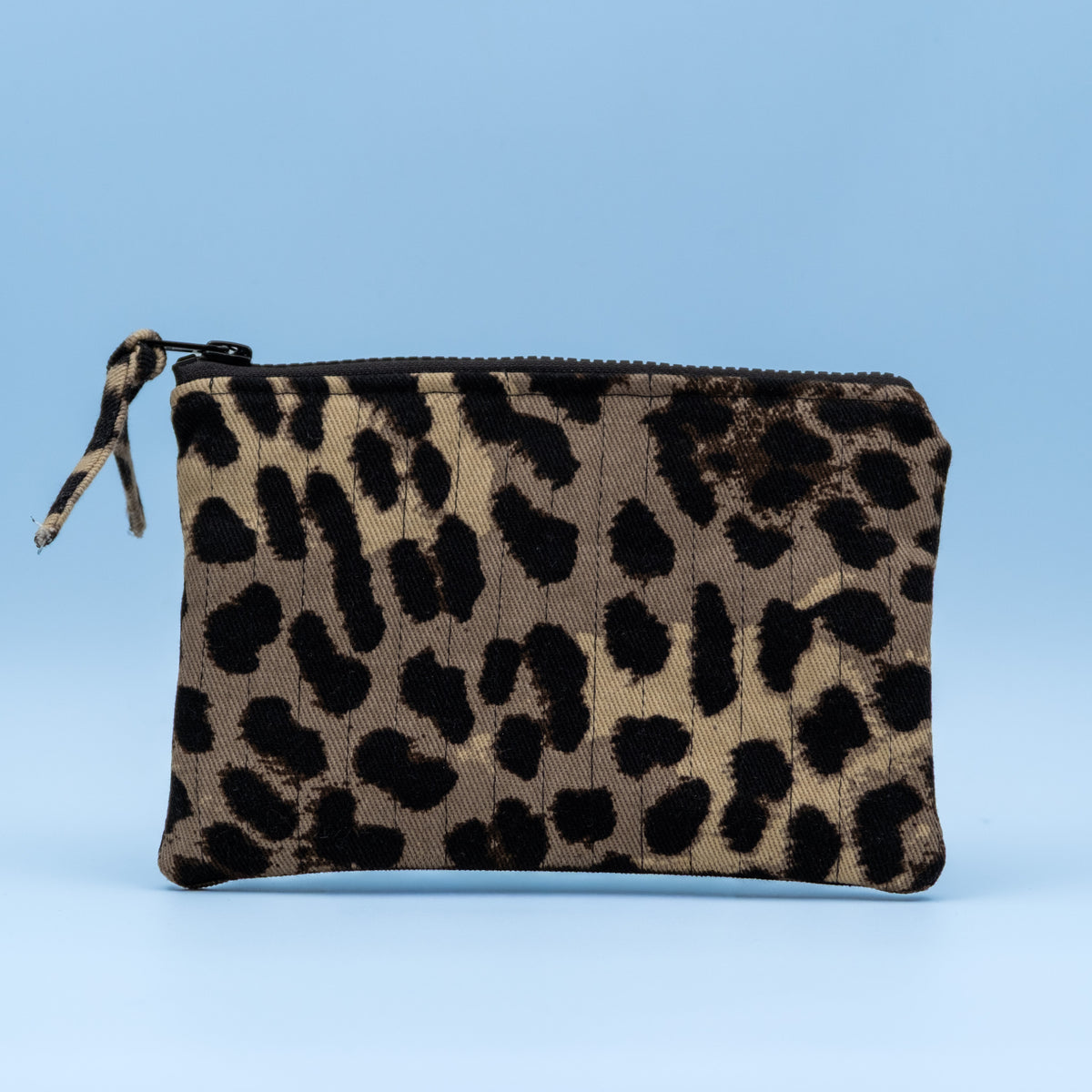 Quiltet clutch liten leopard