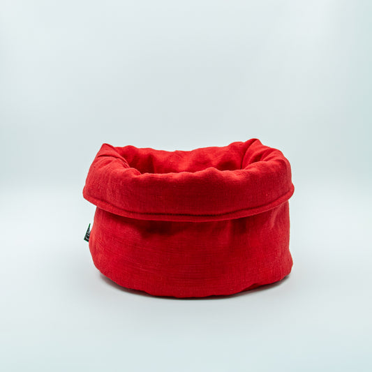 Lin brødkurv lin rød