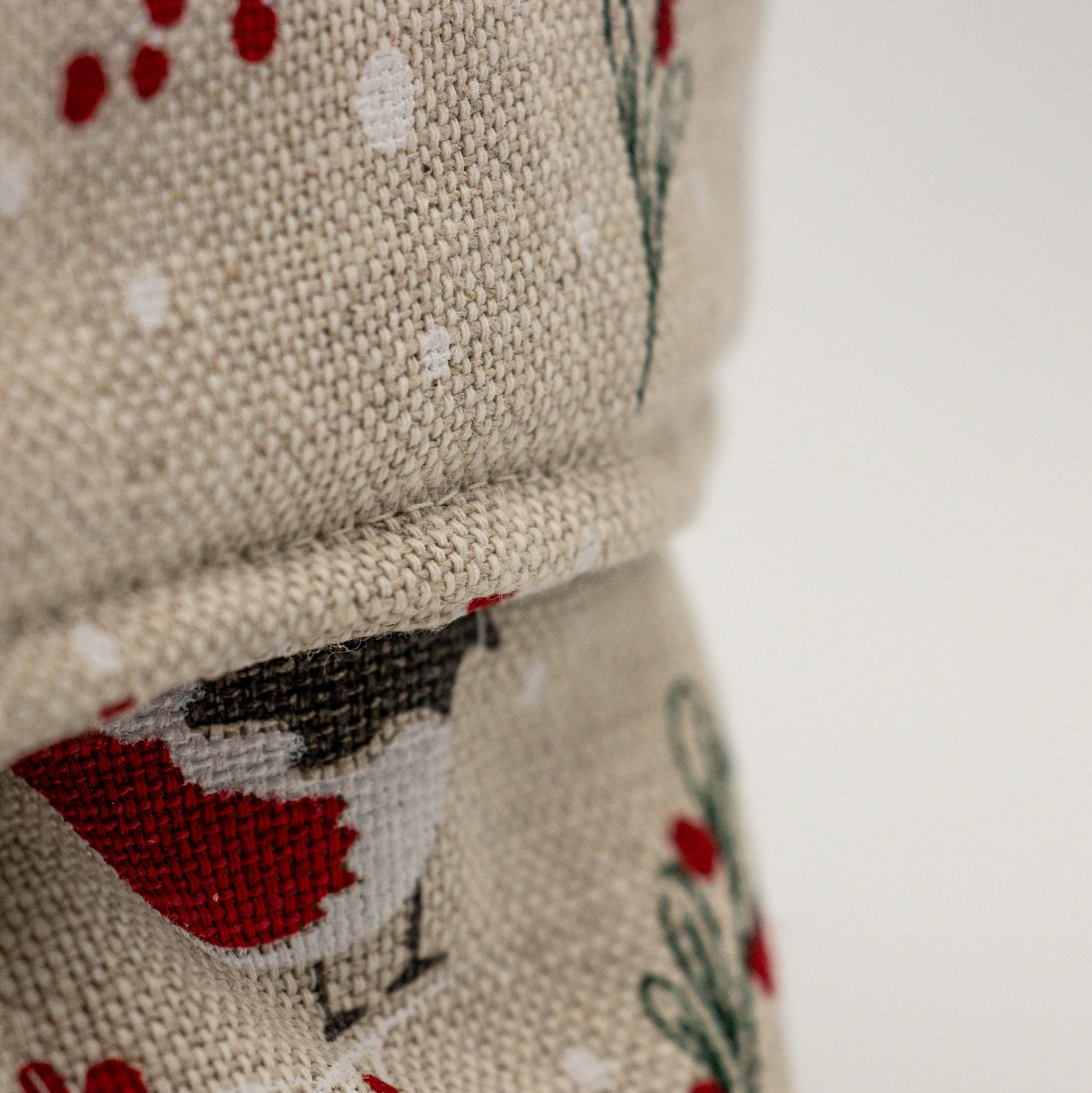 Brødkurv lin/bomull dompap - PREG Interiør