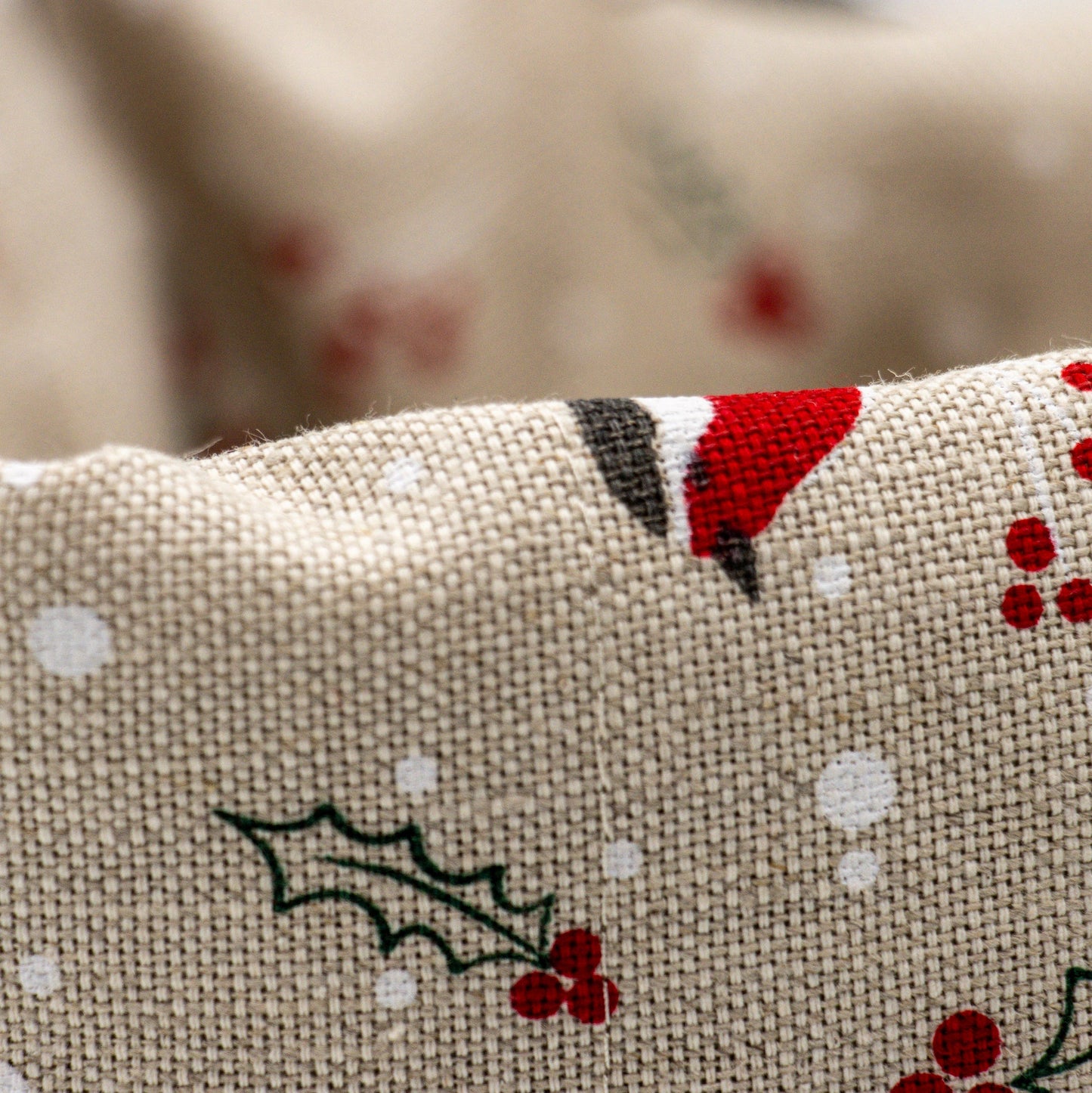 Brødkurv lin/bomull dompap - PREG Interiør