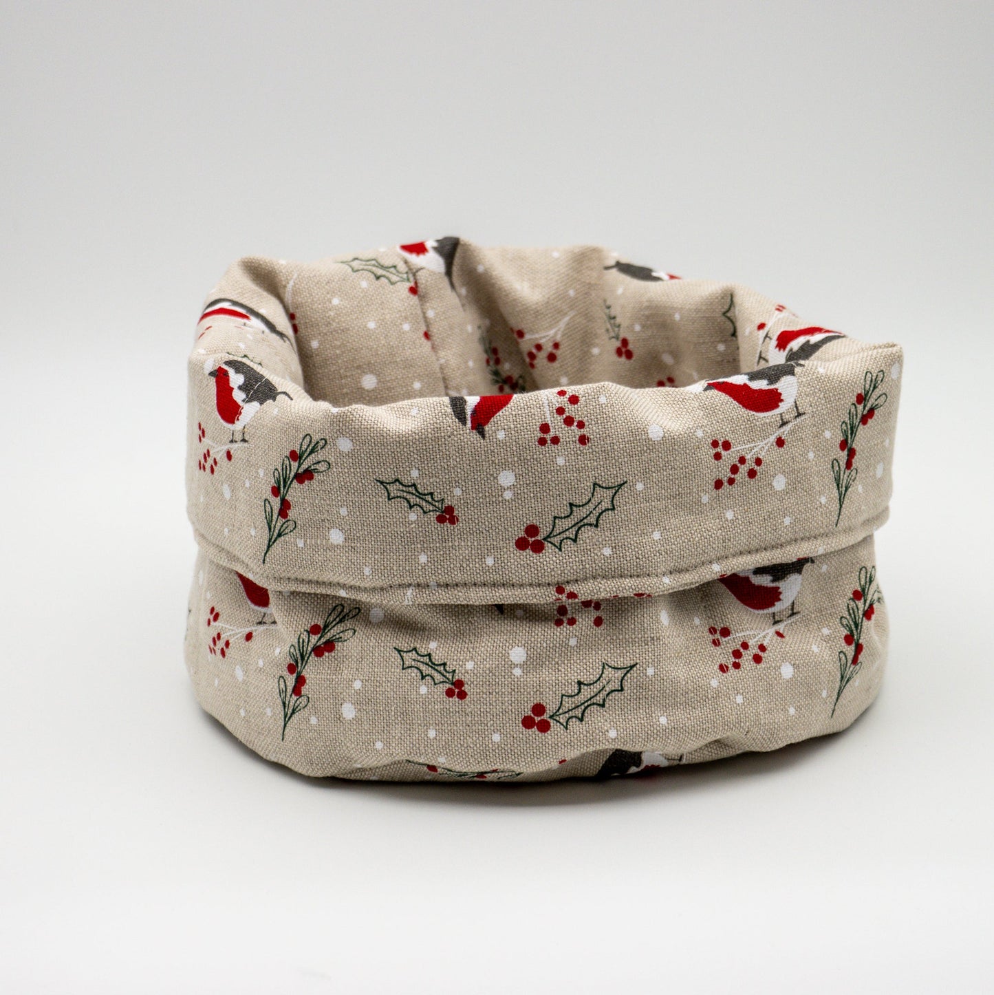 Brødkurv lin/bomull dompap - PREG Interiør