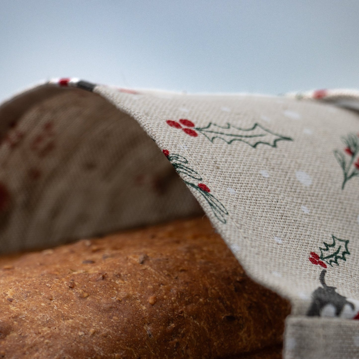 Brødpose lin/bomull dompap - PREG Interiør