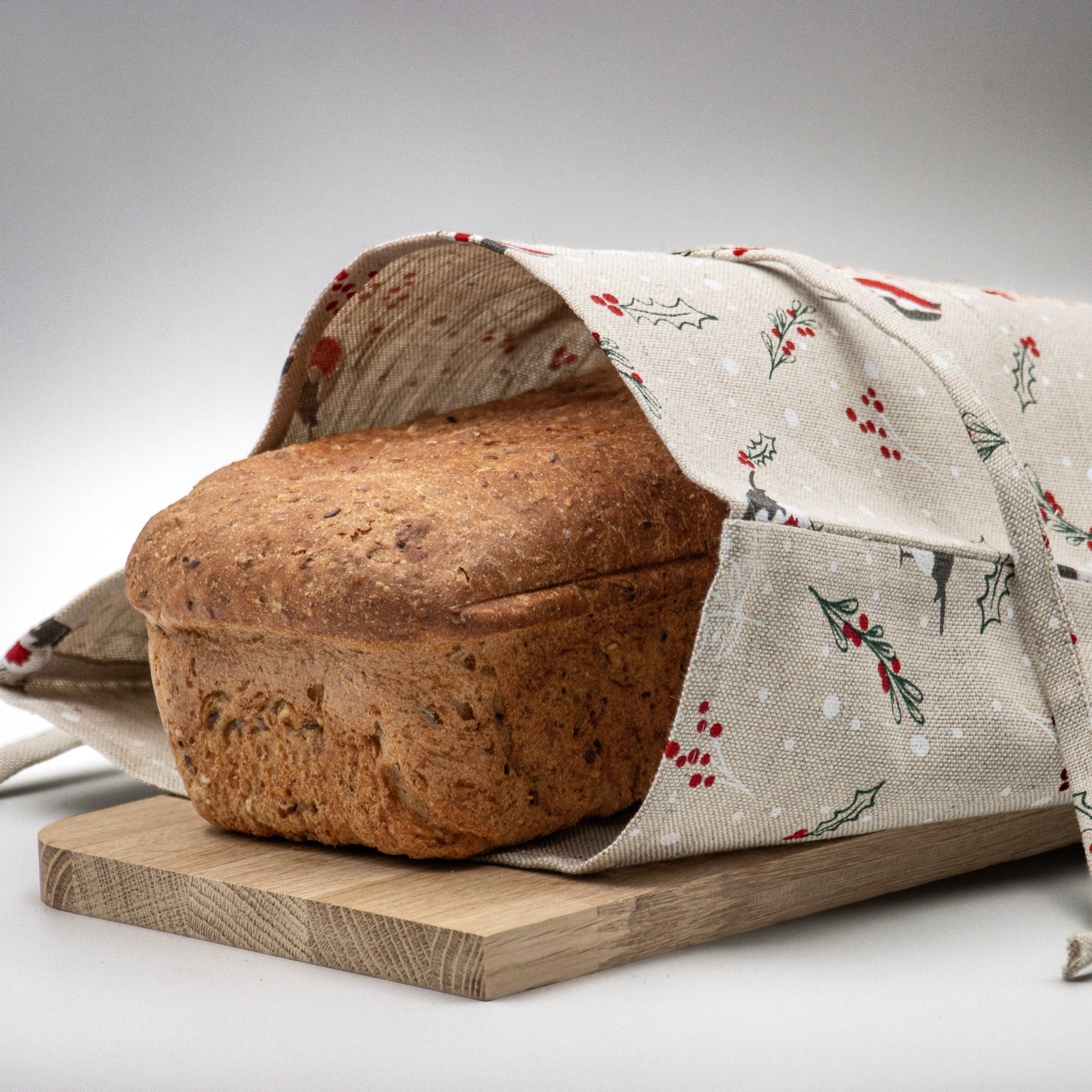 Brødpose lin/bomull dompap - PREG Interiør