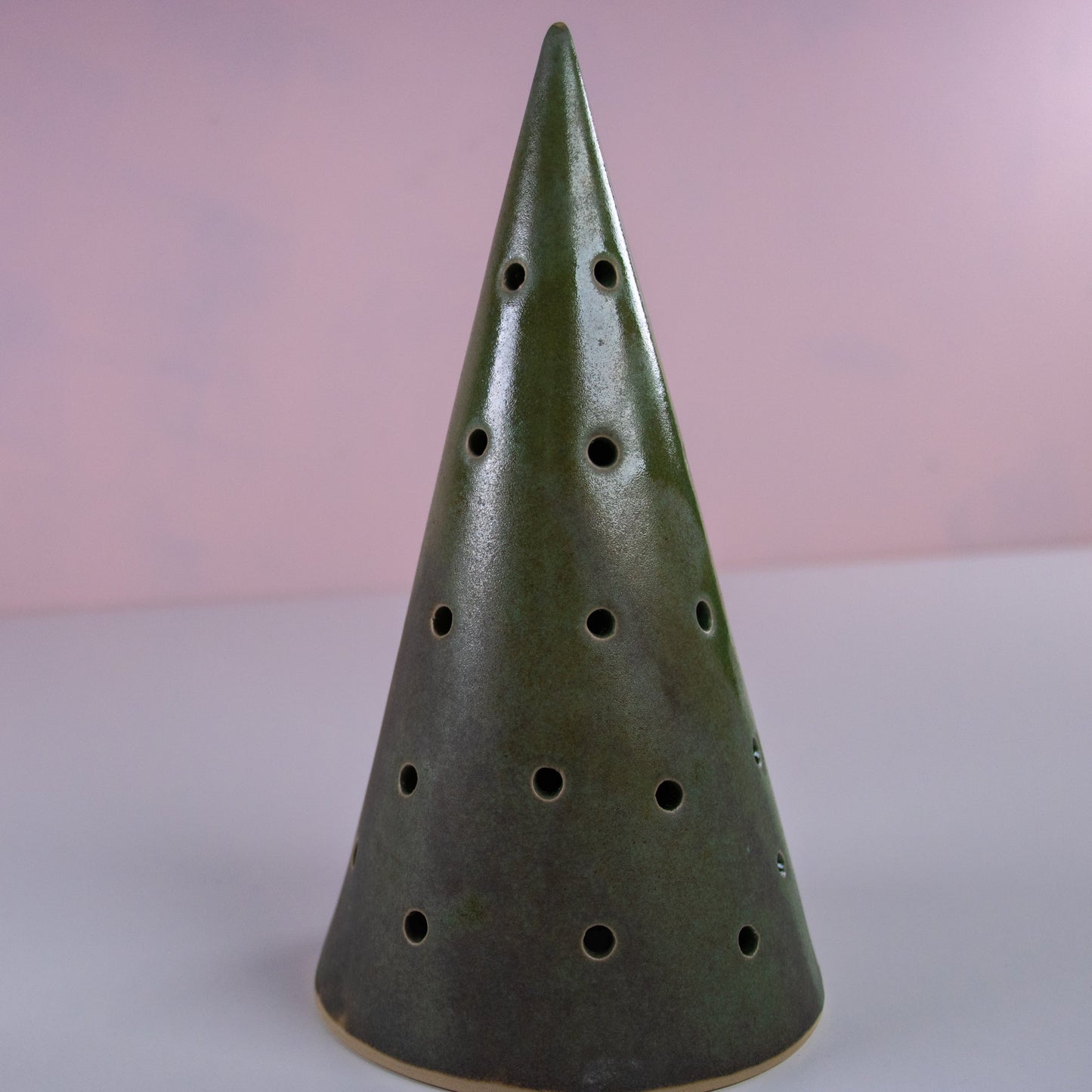 Juletre medium for telys celadon grønn - PREG Interiør