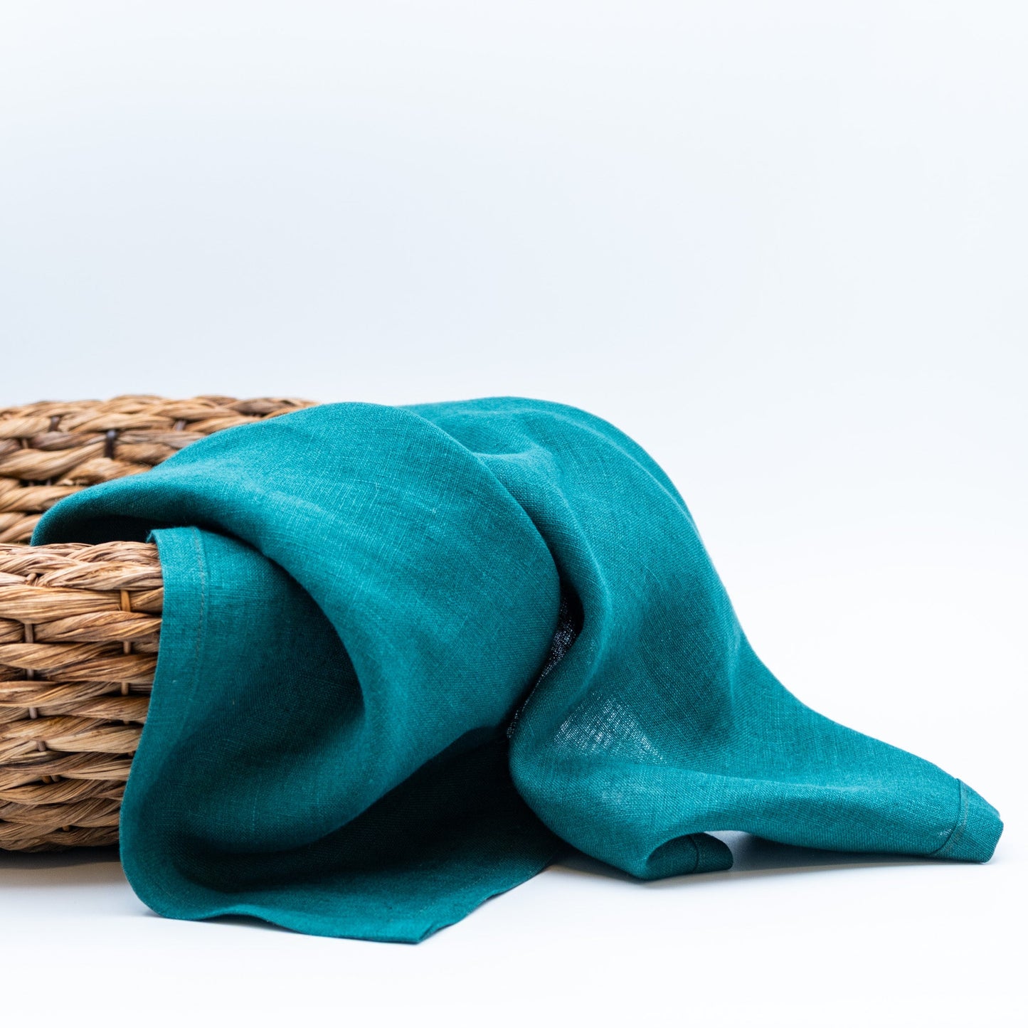 Lin kjøkkenhåndkle blålig grønn - PREG Interiør