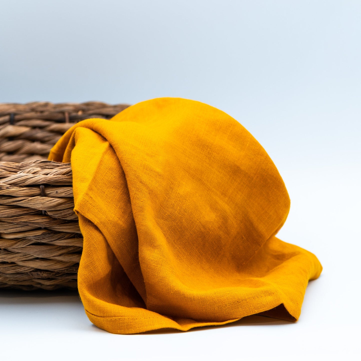 Lin kjøkkenhåndkle sennepsgul - PREG Interiør