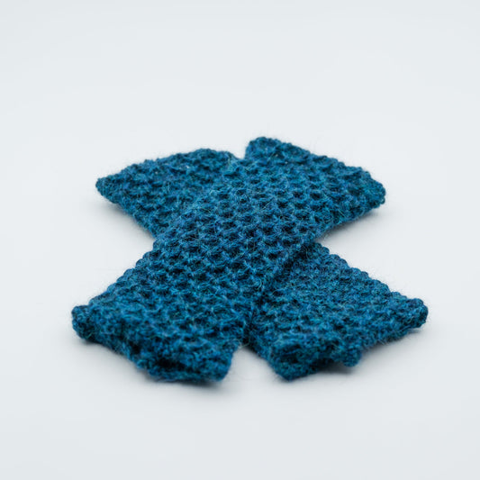 Pulsvarmere alpakka melert mørk petrol - PREG Interiør