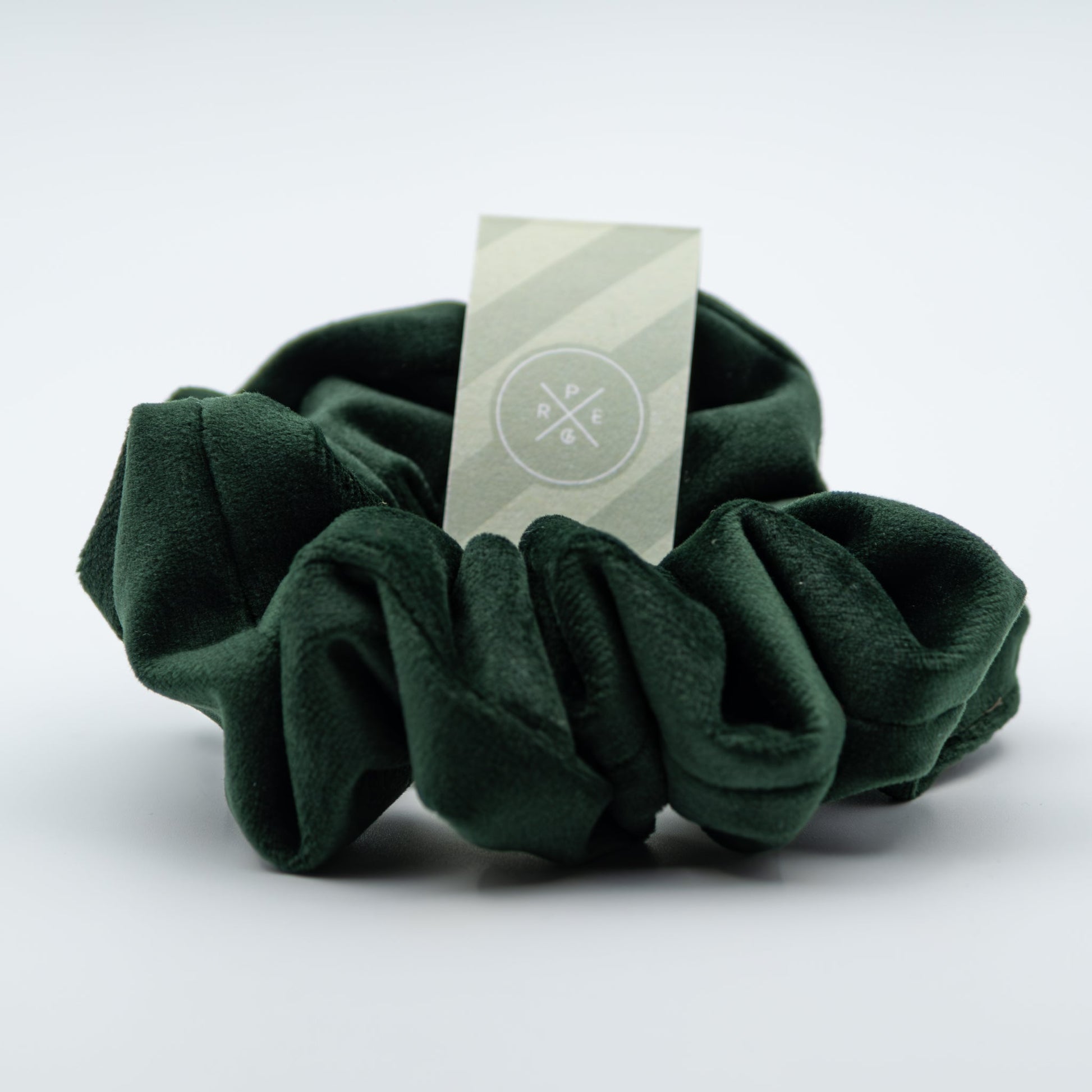 Scrunchie velour mørk grønn - PREG Interiør