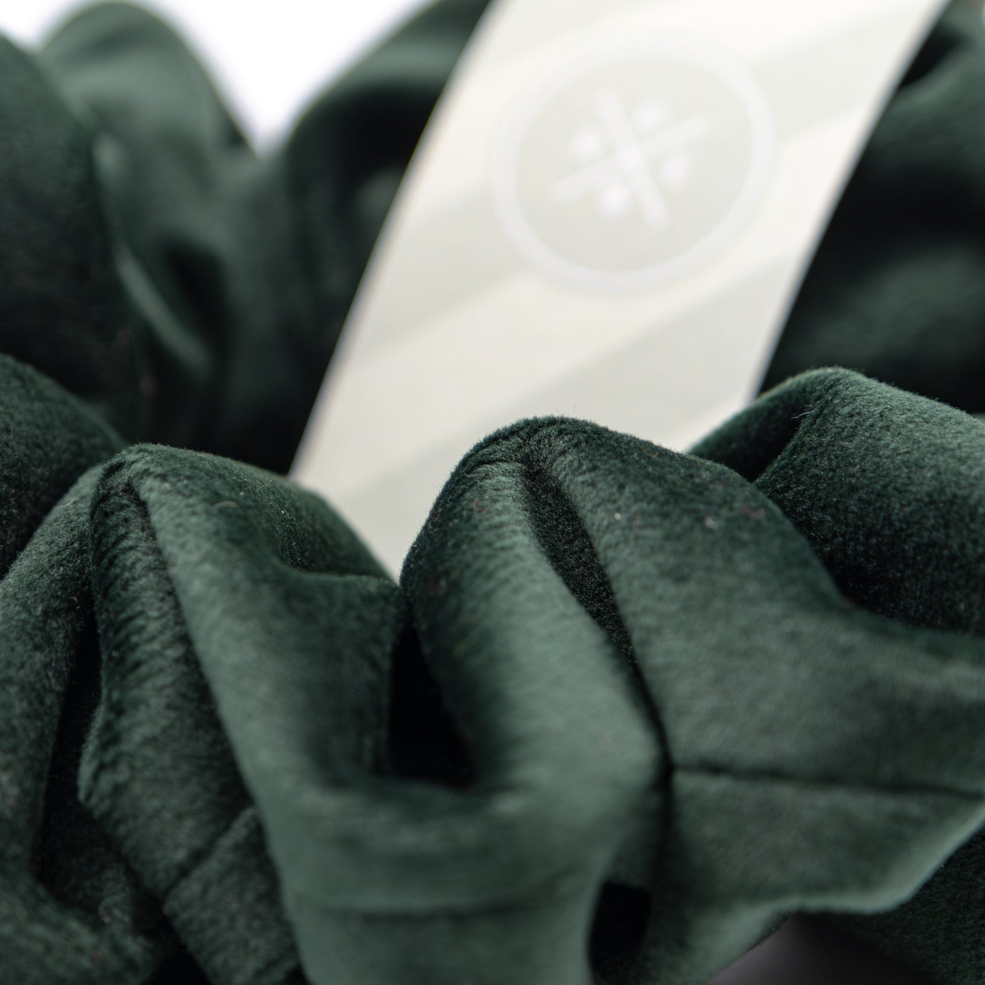 Scrunchie velour mørk grønn - PREG Interiør
