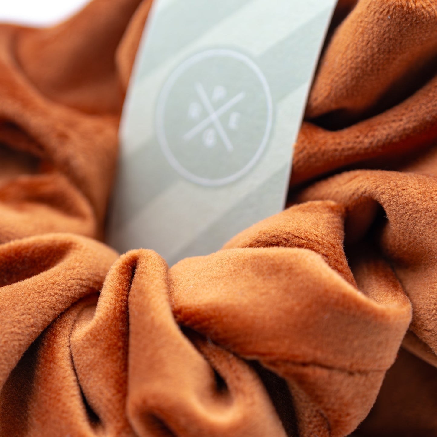 Scrunchie velour rust - PREG Interiør