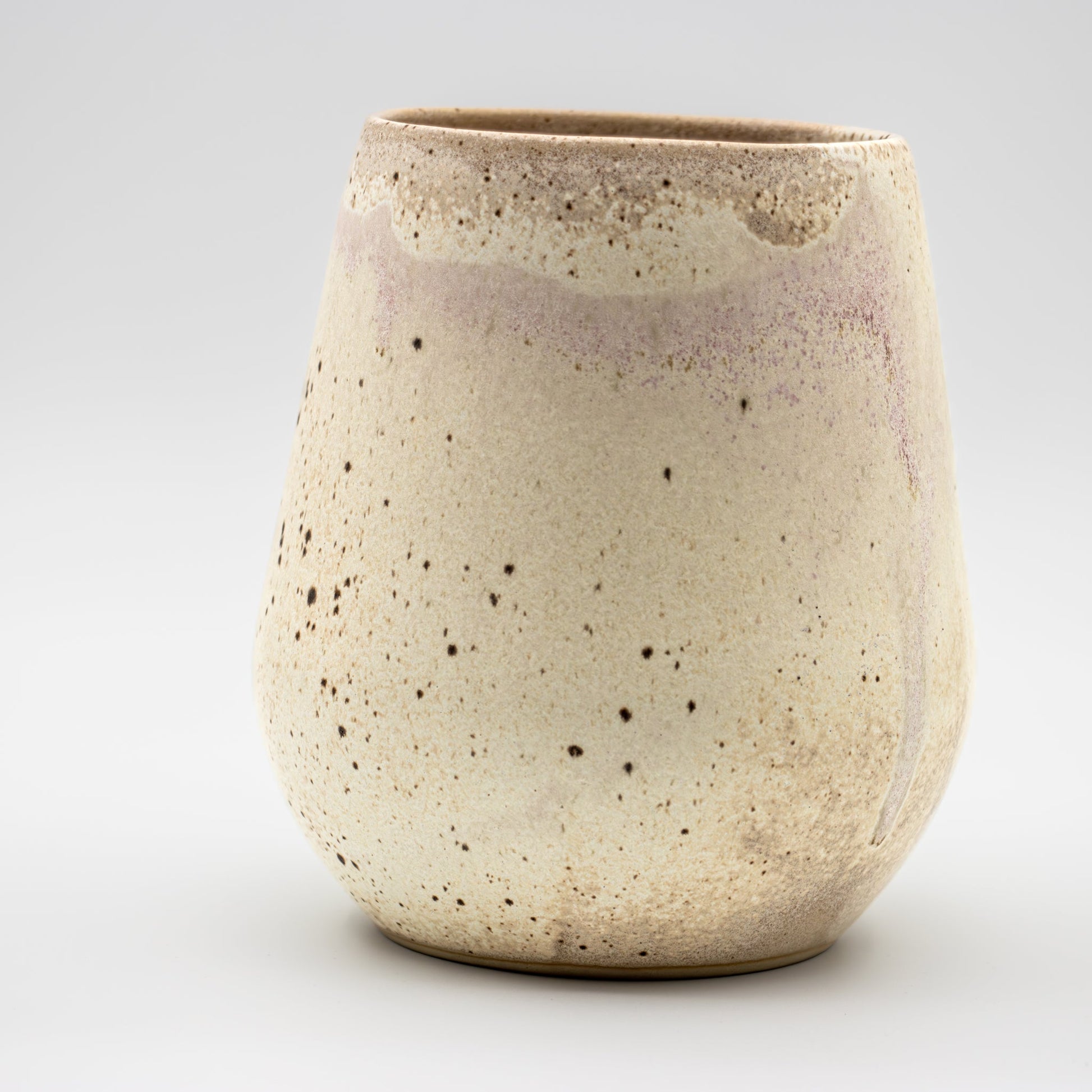 VASE RUND LITEN BEIGE FUGLEEGG - PREG Interiør