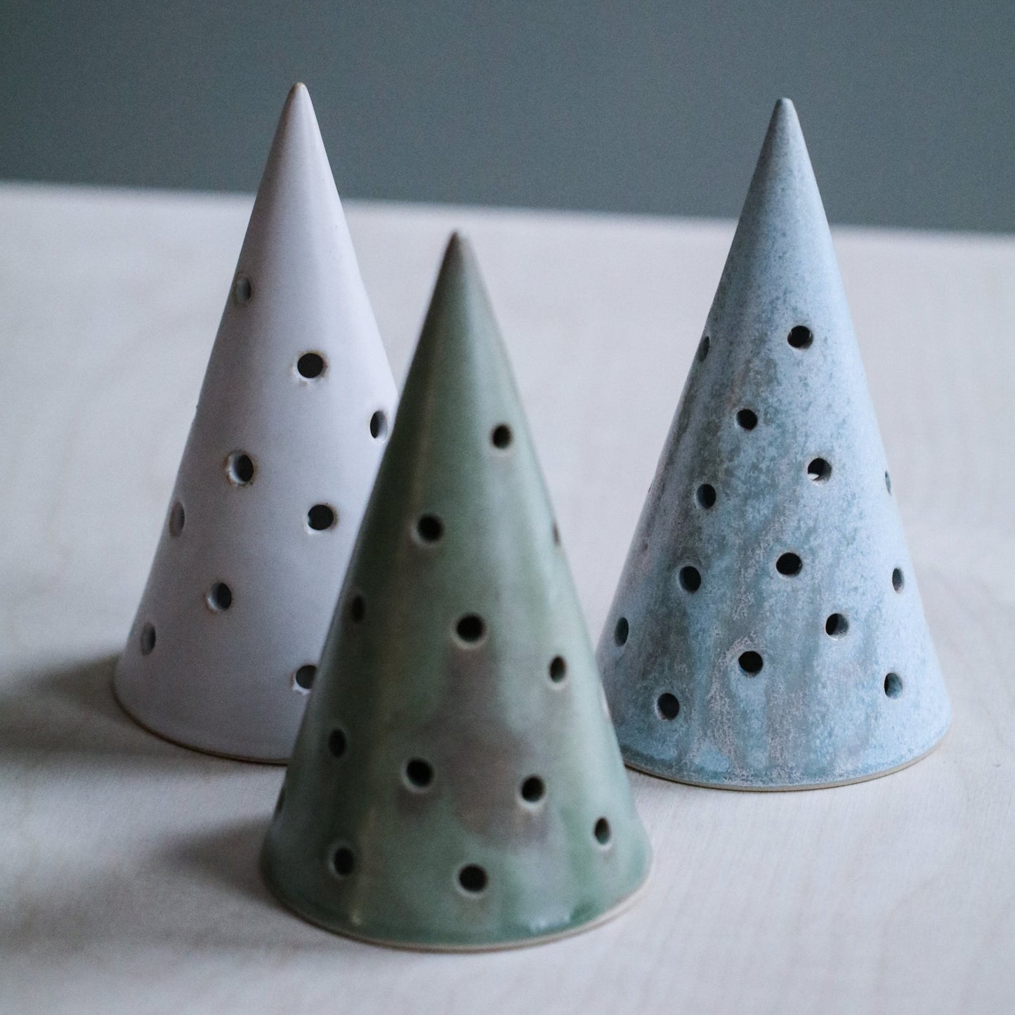 Juletre lite for telys grazie lyseblå - PREG Interiør