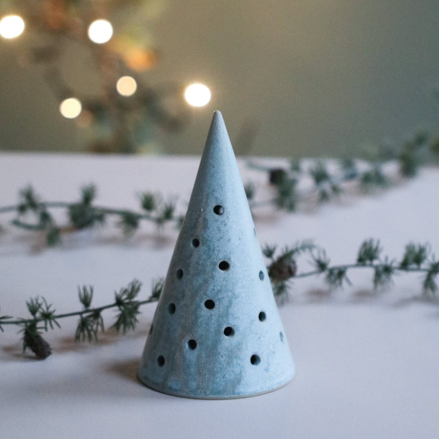 Juletre lite for telys grazie lyseblå - PREG Interiør